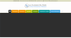 Desktop Screenshot of cliniqueduparc.fr